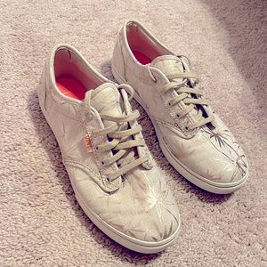 Gold and Tan Palm Tree Vans